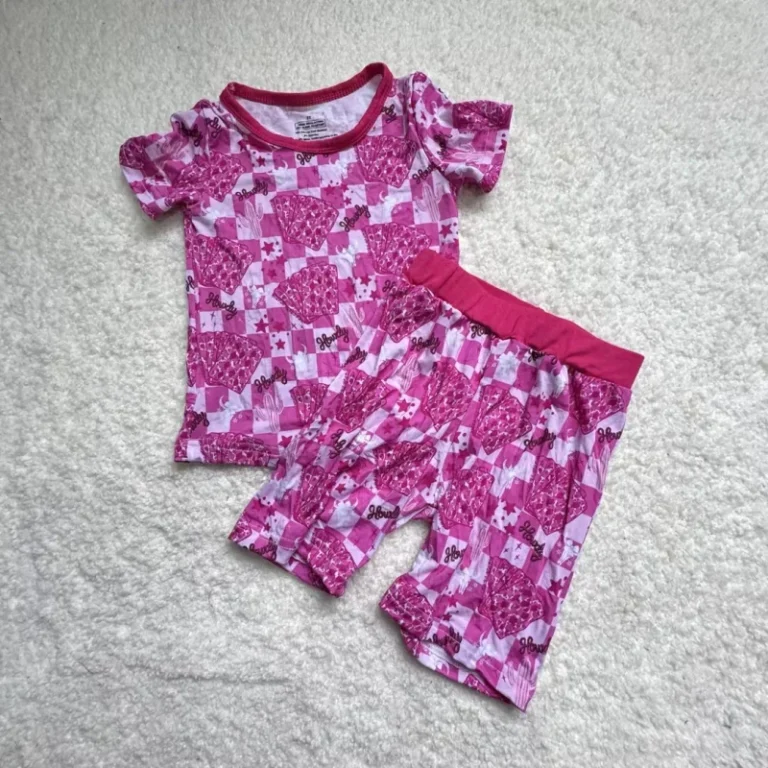 Customizable-Summer-Bamboo-Fiber-T-Shirt-Short-Sleeve-Tops-Shorts-Suit-Outfit-2Pcs-Girl-Clothing-Set-for-Kids