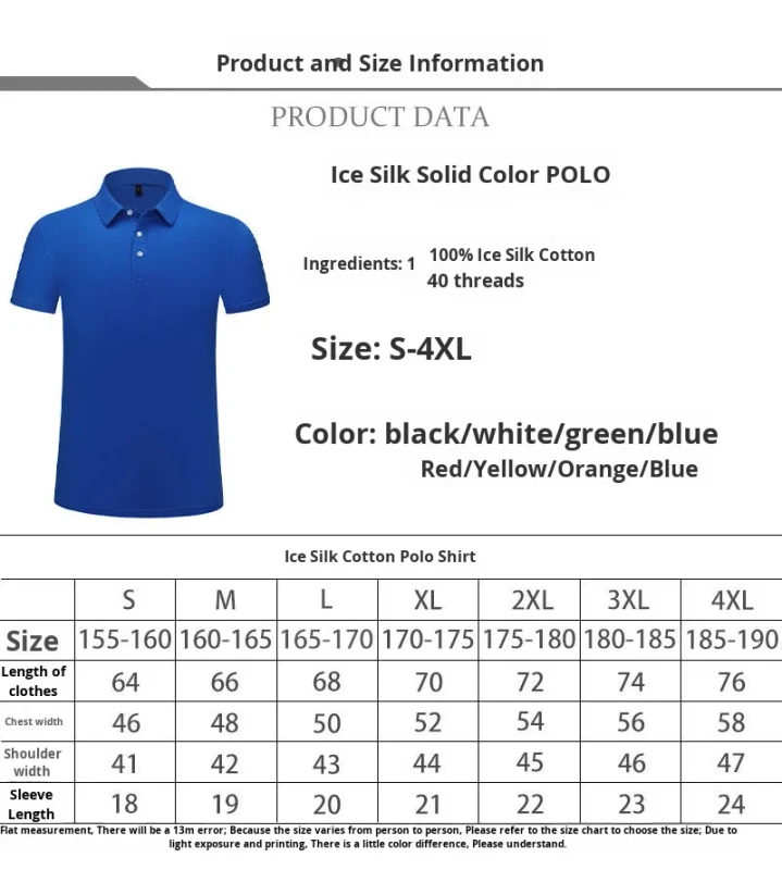Customizable-for-Polo-Shirt-for-Corporate-Workwear-Breathable-Canvas-6XL-Turn-Down-Collar-Short-Sleeve-with-Embroidered-Logo