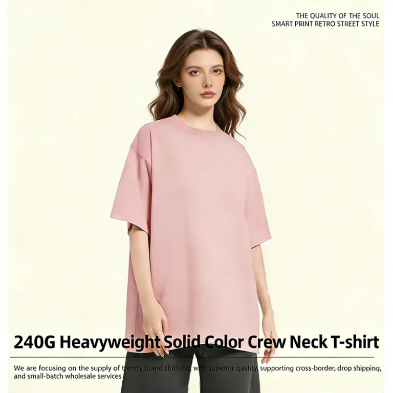 Customize-Logo-7A-Anti-Bacterial-Fabric-Oversized-65-Cotton-35-Polyester-Unisex-T-Shirt
