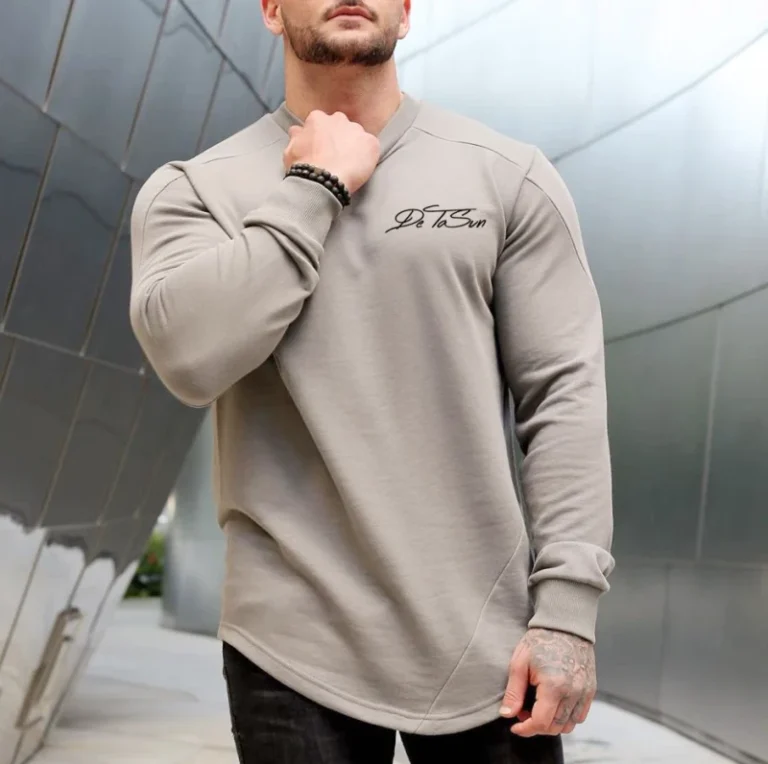 Customize-Long-Sleeve-for-Men-T-shirt-Fitness-Blank-Sport-Round-Neck-Cotton-Workout-Casual-T-shirt