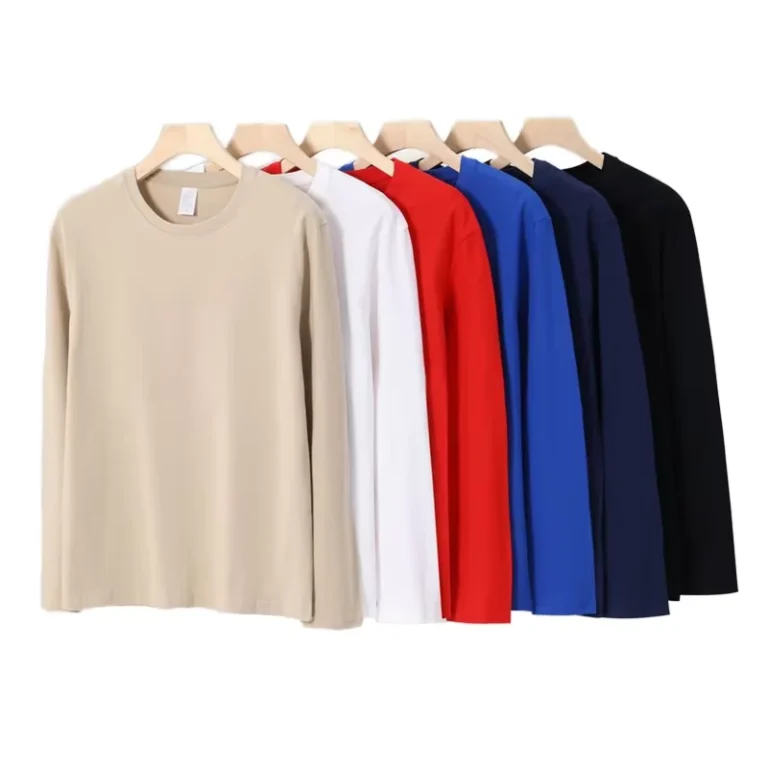 Customized-Blank-Long-Sleeve-Mens-Solid-Color-Tshirt-Custom-logo-t-Shirt-Round-Neck-Unisex-Plus-Size-T-shirts-for-Men