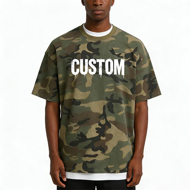 Customized-Camouflage-Print-T-Shirt-for-Men-Summer-Short-Sleeve-100-Cotton-Casual-T-Shirt