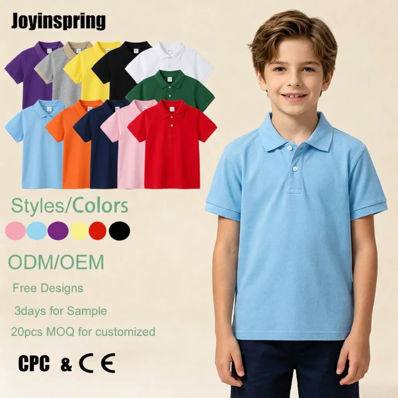 Customized-Formal-Childrens-Jersey-T-Shirts-School-Uniforms-Boys-Girls-Solid-Summer-Clothing-Blank-Boys-Polo-Shirt