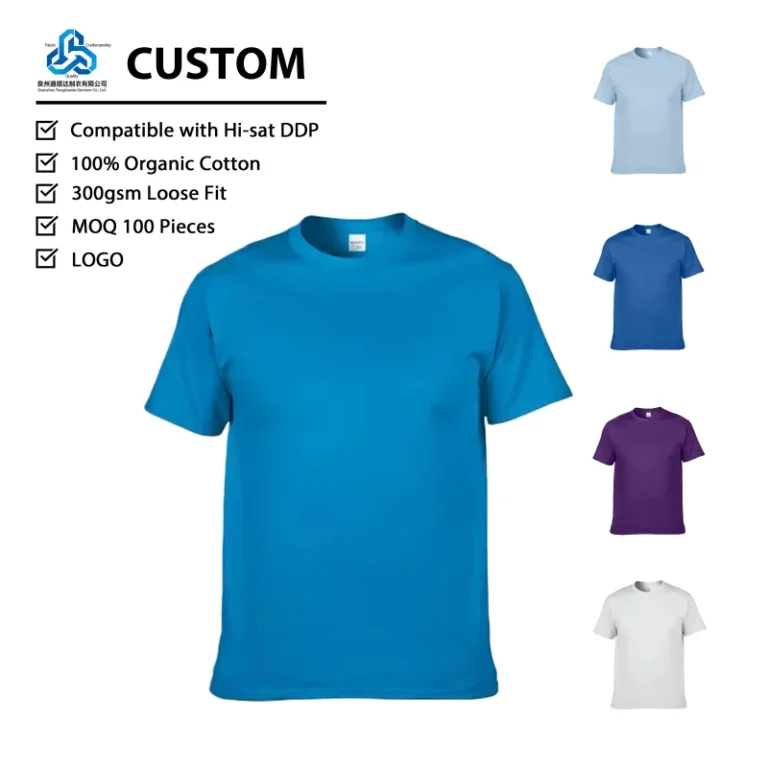 Customized-Logo-High-Quality-Solid-Cotton-T-Shirt-Breathable-Anti-Pilling-Loose-Fit-For-Men-Daily-Commute