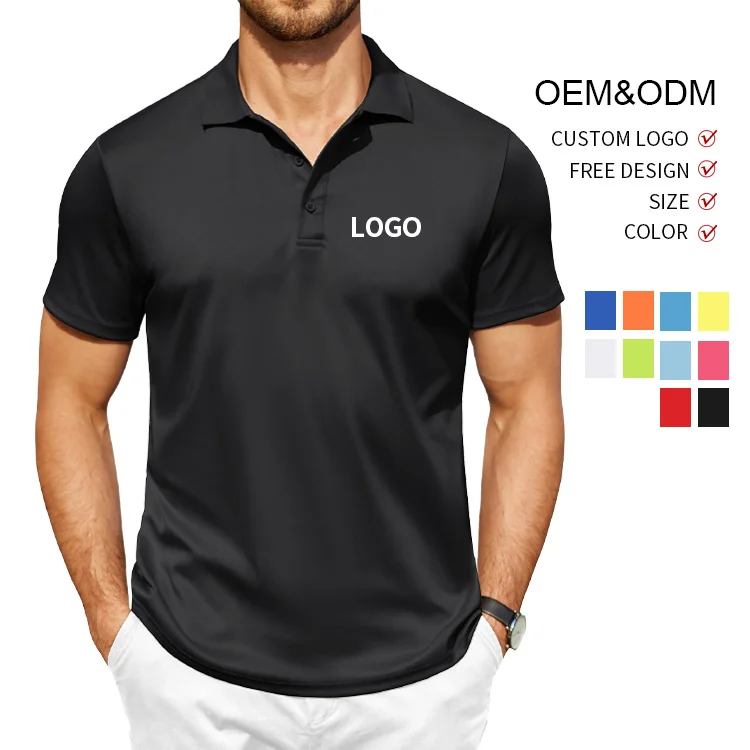 Customized-Logo-Mens-Quick-Drying-Polo-Shirts-Workwear-Polo-T-shirt-Solid-Color-Blank-Plus-Size-Polo-Shirt-for-Men