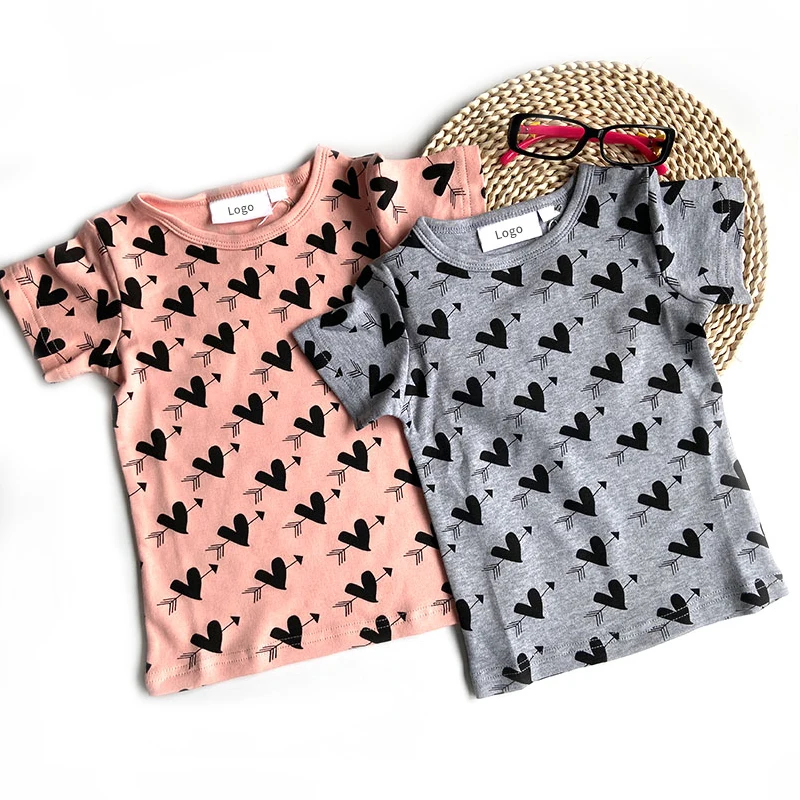 Customized-Print-Fashion-Kids-Short-Sleeve-T-Shirt-Summer-Baby-Girl-Cotton-Tee-Shirts