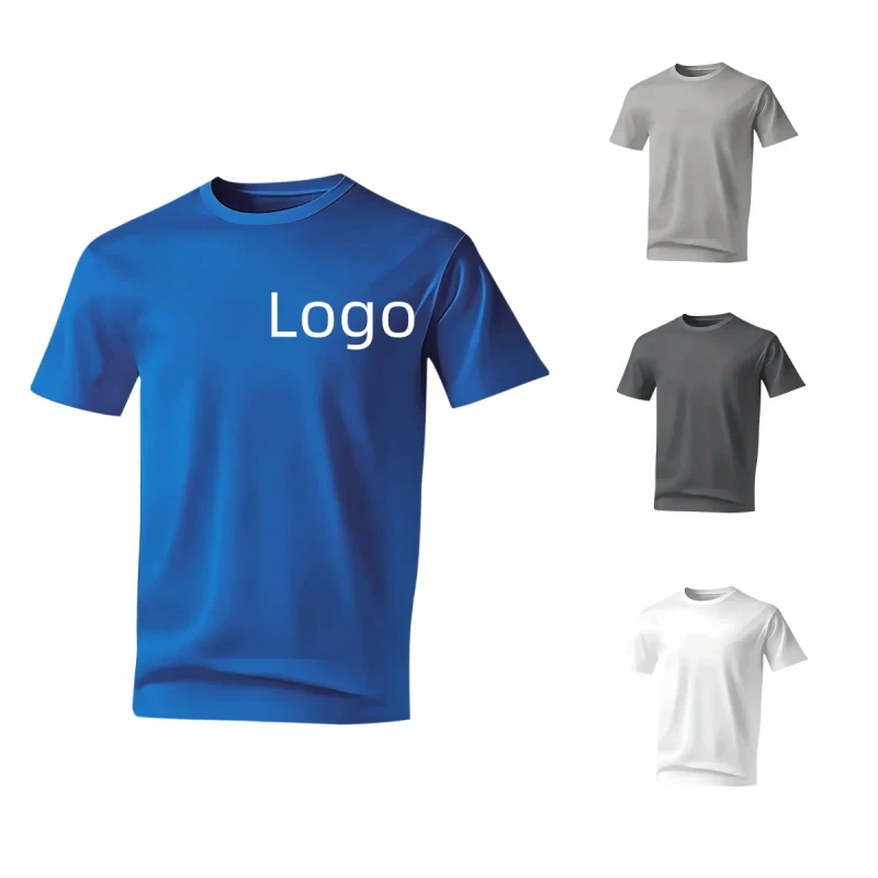 Customized-Printed-Knitted-Breathable-Quick-drying-Mens-and-Womens-Sports-and-Leisure-Mens-Short-sleeved-T-shirts