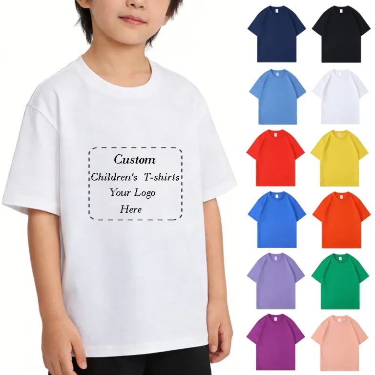 Customized-Printed-Short-sleeved-Cotton-Childrens-T-Shirt-Kids-Tshirts-for-Boy-Girls-Oem-Logo-Casual-Kids-Tee-Shirt