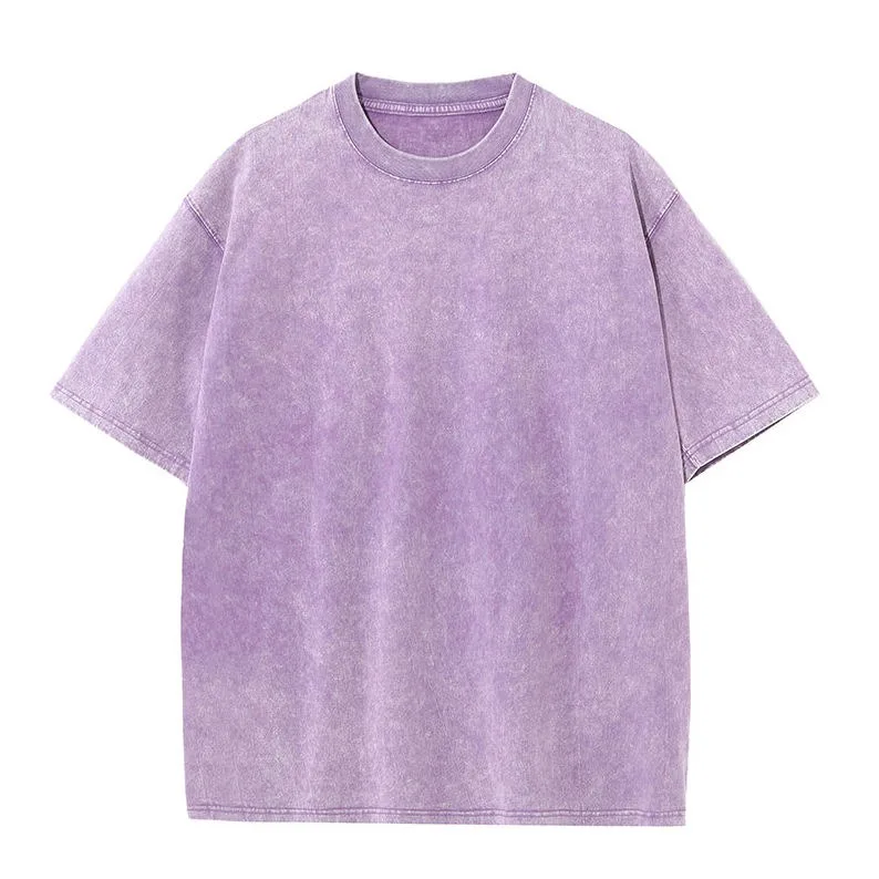 Customized-Style-Oversized-T-Shirt-Heavyweight-Cotton-Blank-T-Shirt-Retro-Style-Splashed-Ink-Fashion-Shirt