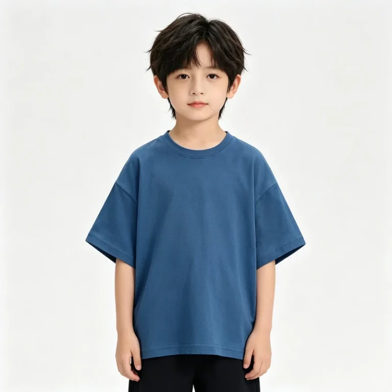 Customized-Summer-Kids-Short-Sleeve-Soft-Eco-Friendly-Casual-Cotton-T-Shirt