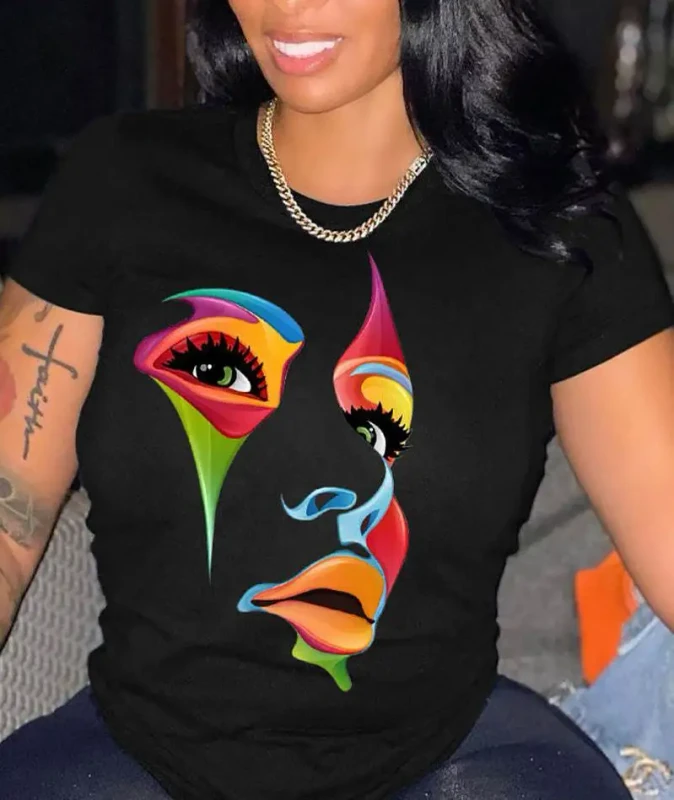 Cute-Print-Over-Sized-Womens-Knit-Jersey-Casual-t-Shirt-Short-Sleeves-Summer-T-Shirt-Tops-for-Woman