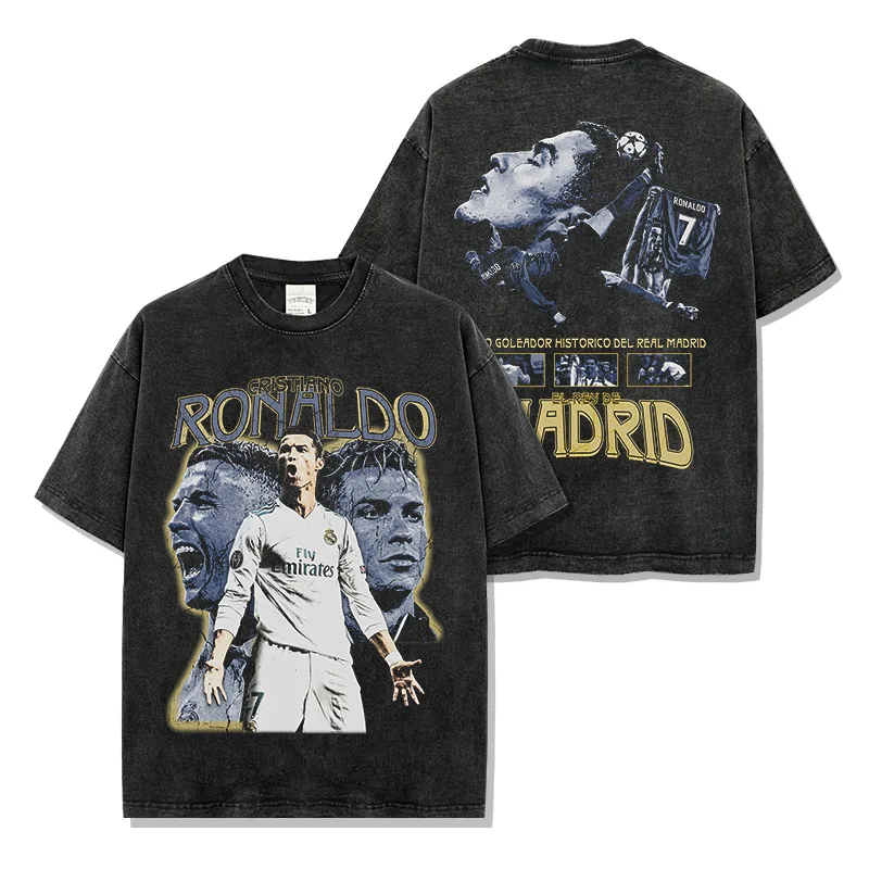 DTG-Custom-Design-Graphic-Pattern-250GSM-100Cotton-Acid-Washed-Vintage-T-shirt-Heavyweight-Oversized-Streetwear-T-Shirt