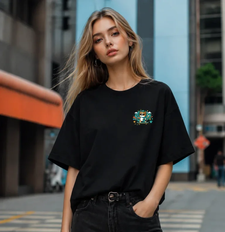 Daily-Polyester-Printed-with-Pattern-Short-sleeve-Loose-Fit-Breathable-Moisture-wicking-T-shirt-for-Unisex