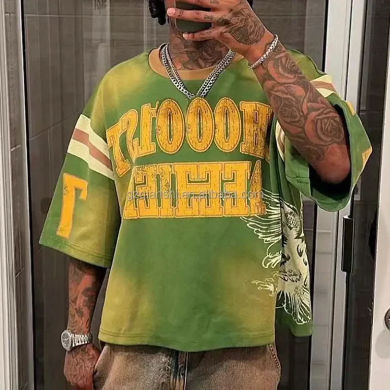 Drop-Shoulder-Vintage-Oversized-Heavyweight-T-shirt-Custom-Cotton-Acid-Wash-Graphic-Boxy-Cropped-T-Shirt-for-Men