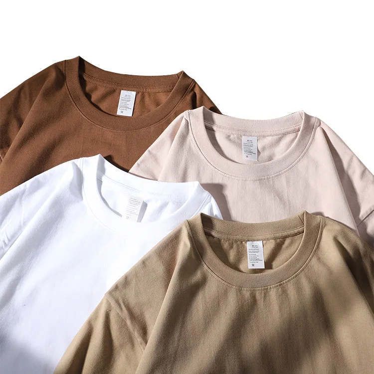Durable-Daily-Wear-100-Cotton-T-Shirt-Lightweight-Versatile-with-Custom-Logo-Mutil-Color-Tshirts
