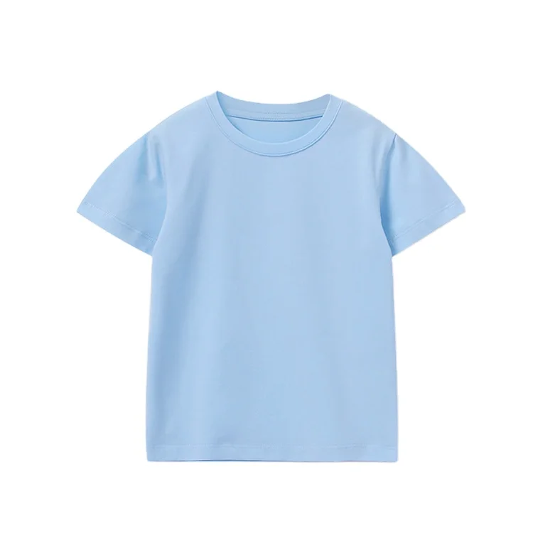 Eco-friendly-Summer-Cotton-Kid-Tee-Clothes-Custom-Printed-100-Organic-Cotton-Children-t-Shirt