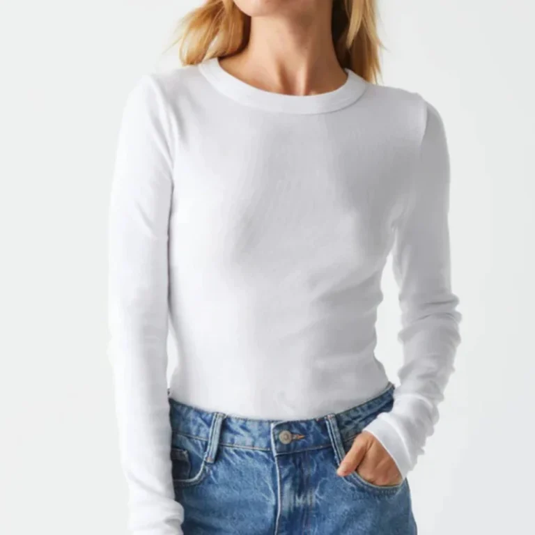 Elegant-Long-Sleeve-T-Shirt-100-Cotton-Durable-Ready-to-Wear-for-Women