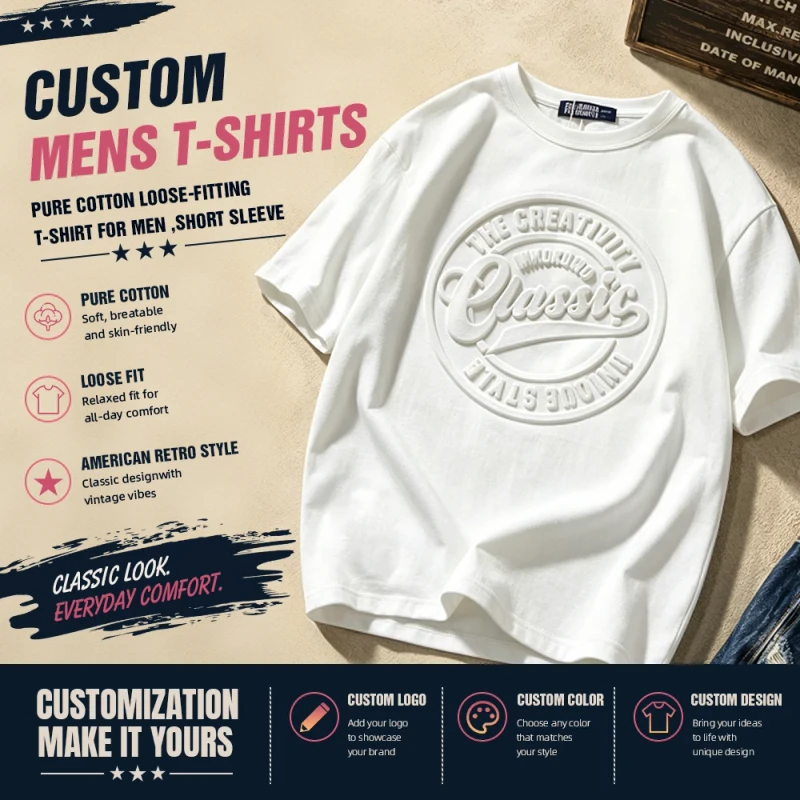 Embossed-Letter-Crew-Neck-Short-Sleeve-Tshirts-for-Men-Custom-Casual-T-Shirts-for-Summer-Streetwear-Fashion