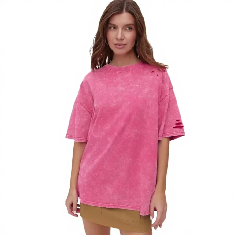 Euro-American-Distressed-Short-sleeve-T-shirt-Drop-shoulder-Ripped-Loose-fit-Oversize-Retro-Trendy-Brand-Couples-Top-2