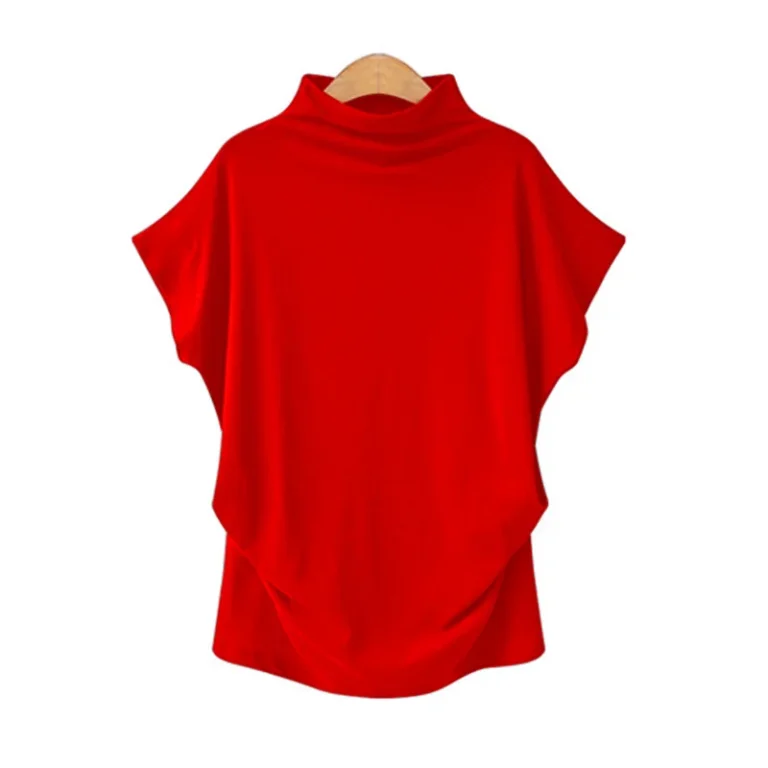 European-American-Large-Size-Womens-Neck-Regular-Sleeve-Top-for-T-shirt