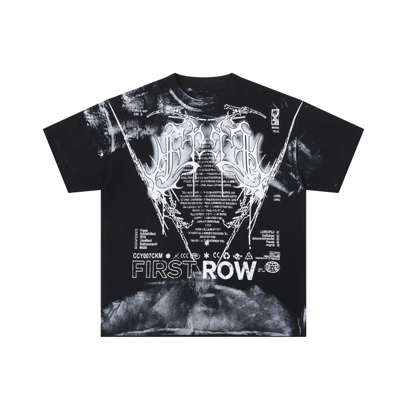 FIRST-ROW-Fashion-New-Product-High-Quality-Retro-Mens-Diamond-T-shirt-Clothing-1