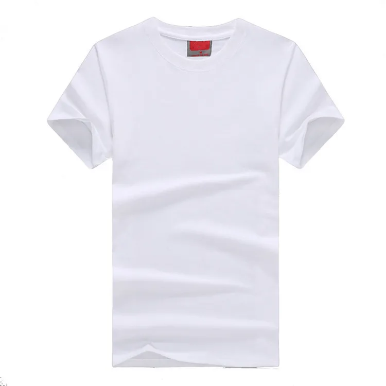 Factory-160-Gsm-Mens-White-Blank-Customize-Plain-Blank-100-Cotton-Short-Sleeve-T-Shirts-1