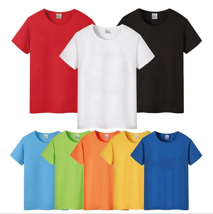 Factory-Bulk-Plain-Blank-Round-Neck-Men-T-shirt-Printing-Without-logo