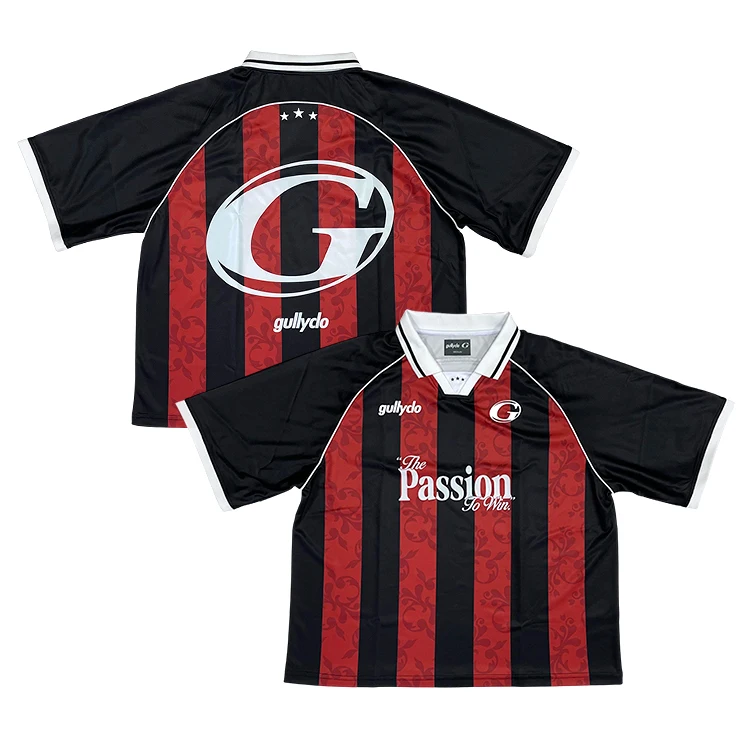 Factory-Classic-Streetwear-Soccer-Jersey-T-shirt-Custom-Retro-Stripe-Sublimation-Print-Mens-Football-Jersey-Top
