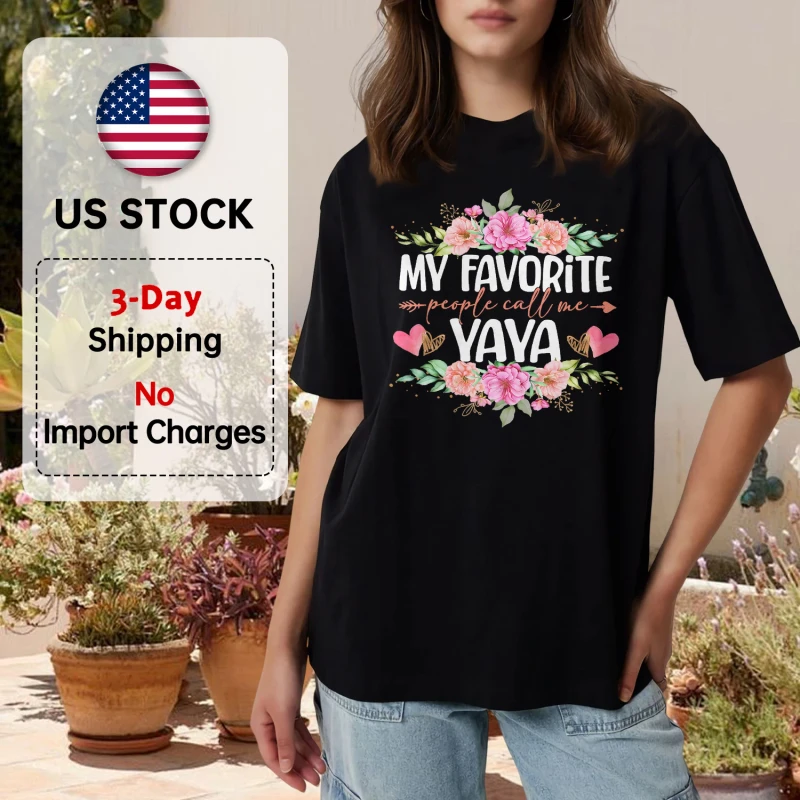 Factory-Custom-Patterns-Inkjet-Printing-Floral-Pattern-Custom-Womens-T-Shirts-Casual-Sportswear