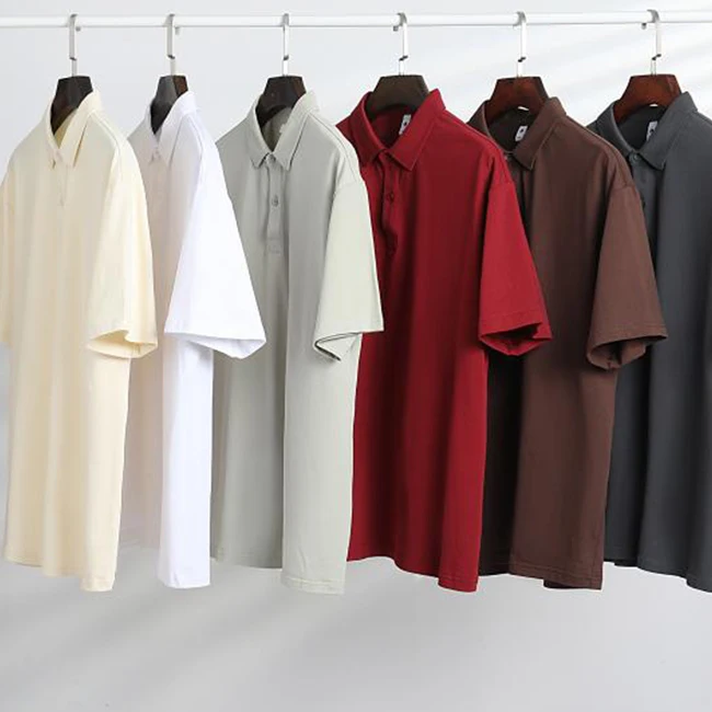 Factory-Customize-Pure-Cotton-Short-Sleeves-Polo-Shirt-Collar-Polo-Hombre-Big-Size-Unisex-Polo-T-shirt