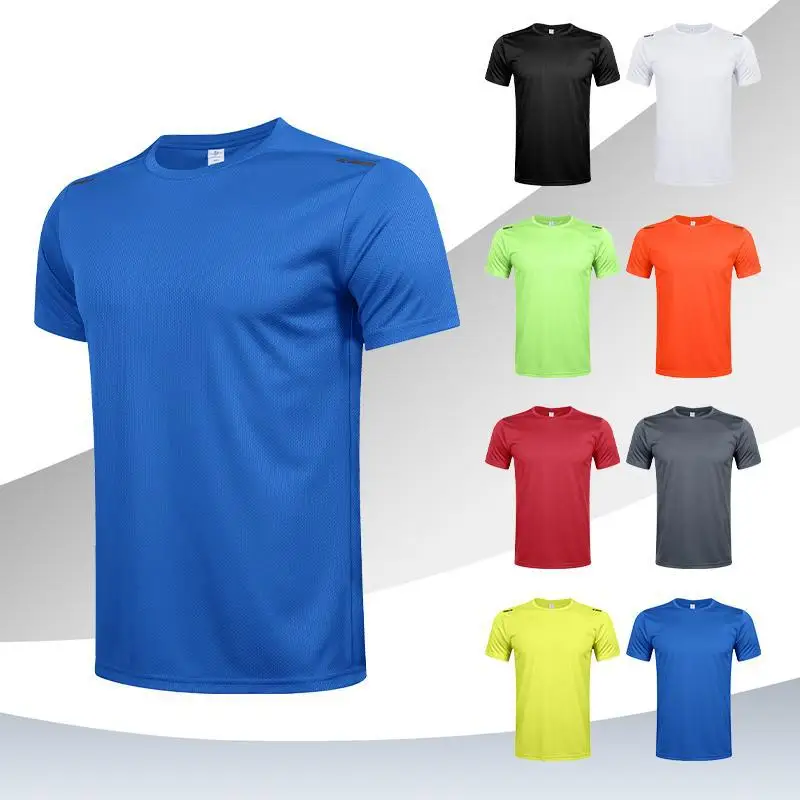 Factory-Direct-Sales-Mens-Polyester-T-Shirts-Oversized-Short-Sleeves-Casual-Loose-Wash-Solid-Basic-Tee-Tops
