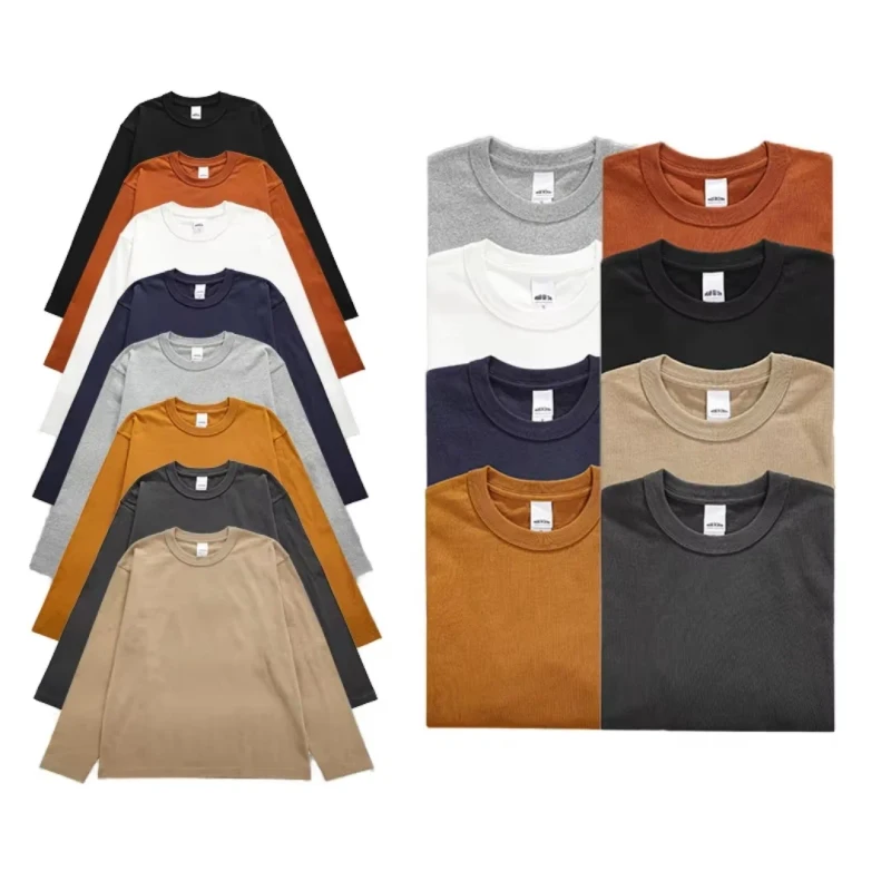 Factory-Mens-Long-Sleeve-T-Shirts-Solid-Pattern-100-Cotton-Full-Sleeves-T-Shirts-1