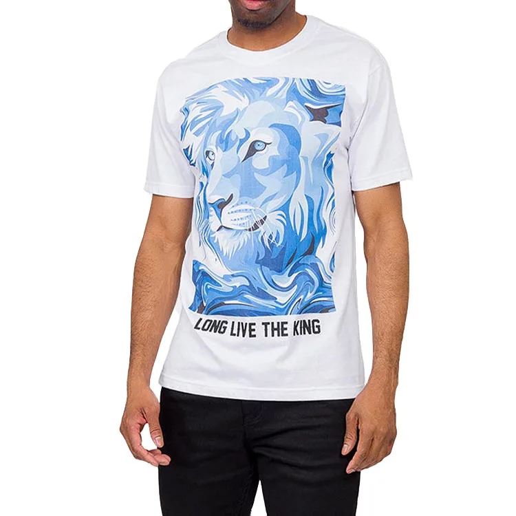 Factory-Own-Design-Short-Sleeve-100-Cotton-Rubber-Animal-Lion-Printing-T-Shirt-for-Boys