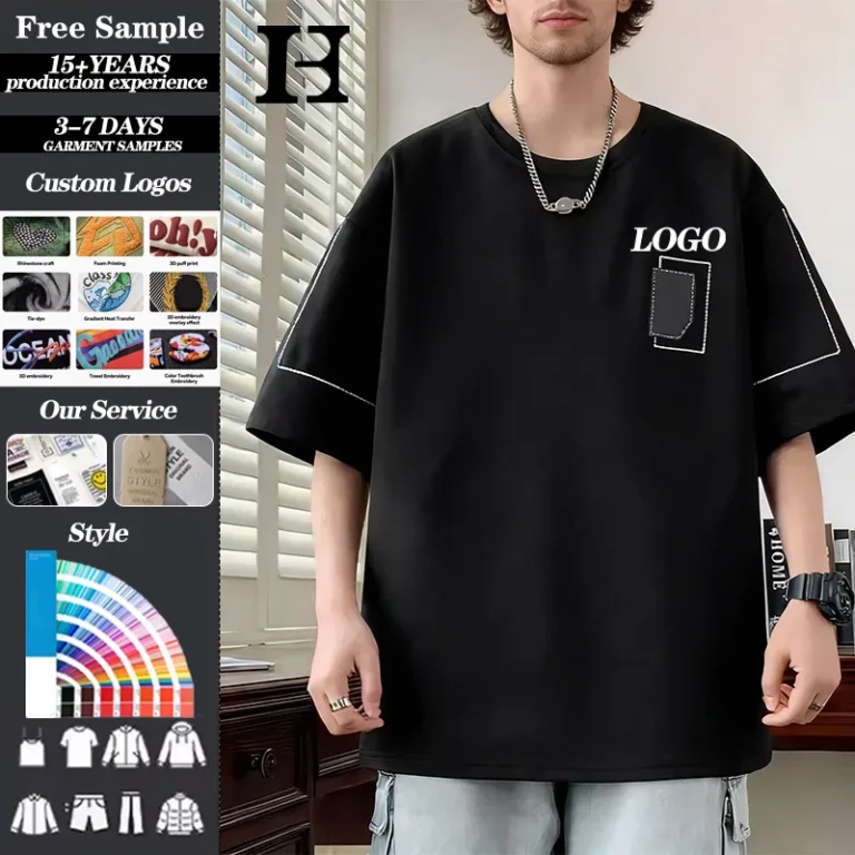 Factory-Price-Men-T-shirt-Durable-Washed-Polyester-Maglietta-Designer-Short-Sleeve-T-shirt-for-Exercise
