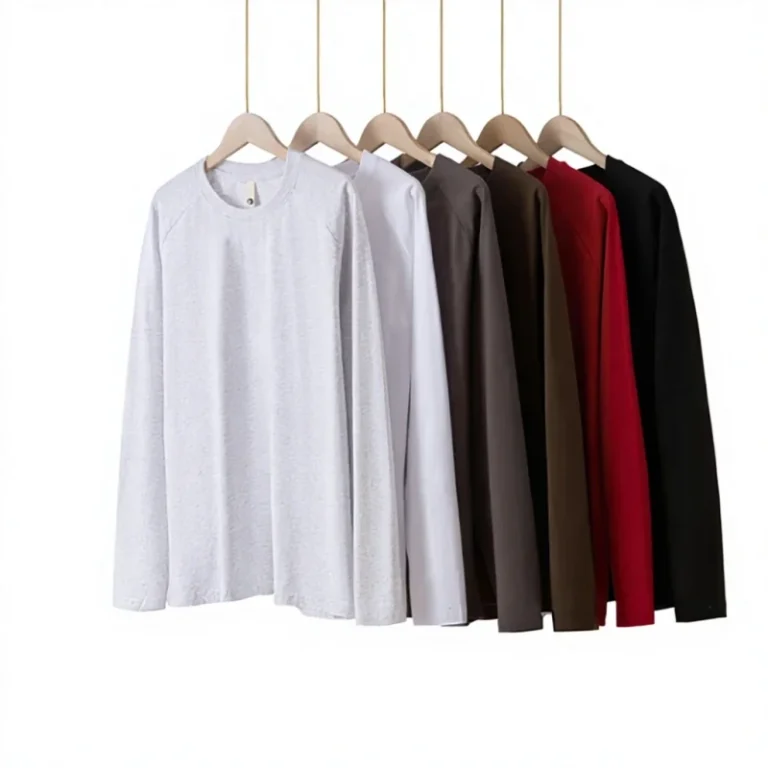Fall-Winter-220g-Heavyweight-Cotton-Raglan-Long-Sleeve-Cute-Womens-Loose-Fit-Solid-Color-Crew-Neck-T-Shirt