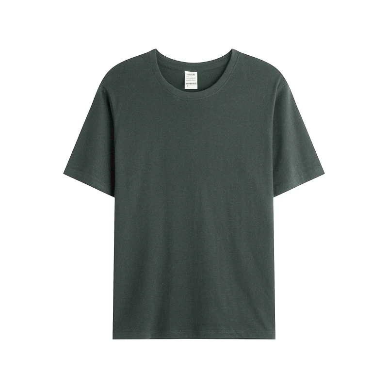 Fashion-Blank-T-Shirt-White-Sublimation-T-Shirt-Custom-T-Shirt-Printing-100-Cotton-High-Street-Plain-Dyed-Spring-Summer-Autumn