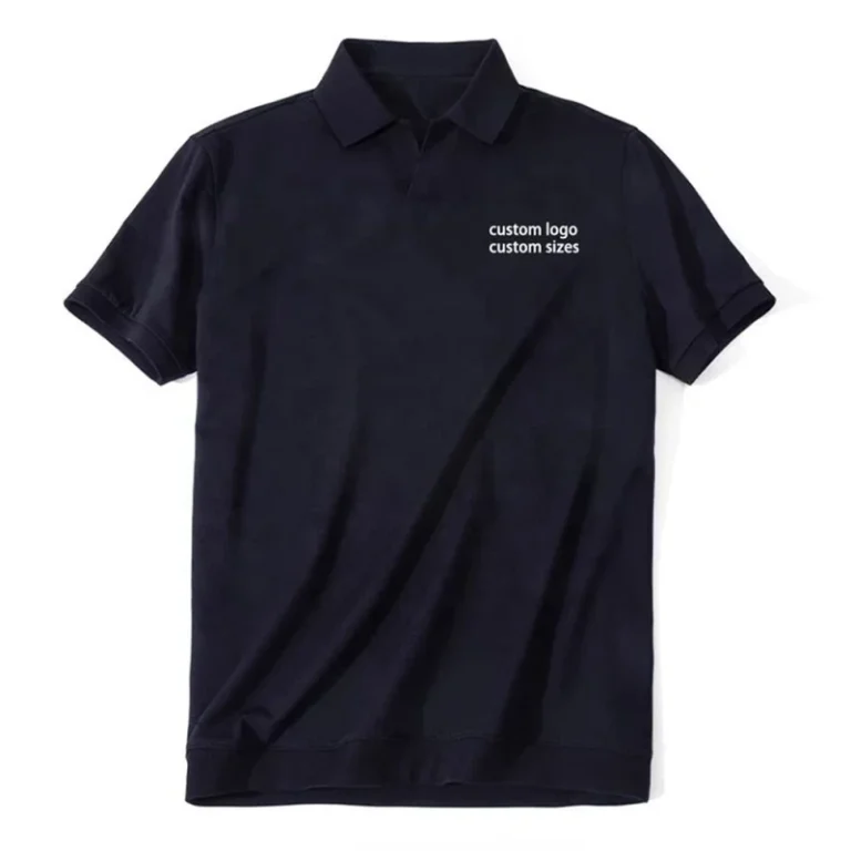 Fashion-Design-Custom-Logo-Short-Sleeve-Navy-Blue-Sports-Business-Casual-Cotton-Breathable-Golf-Seagull-Neck-Mens-Polo-Shirt