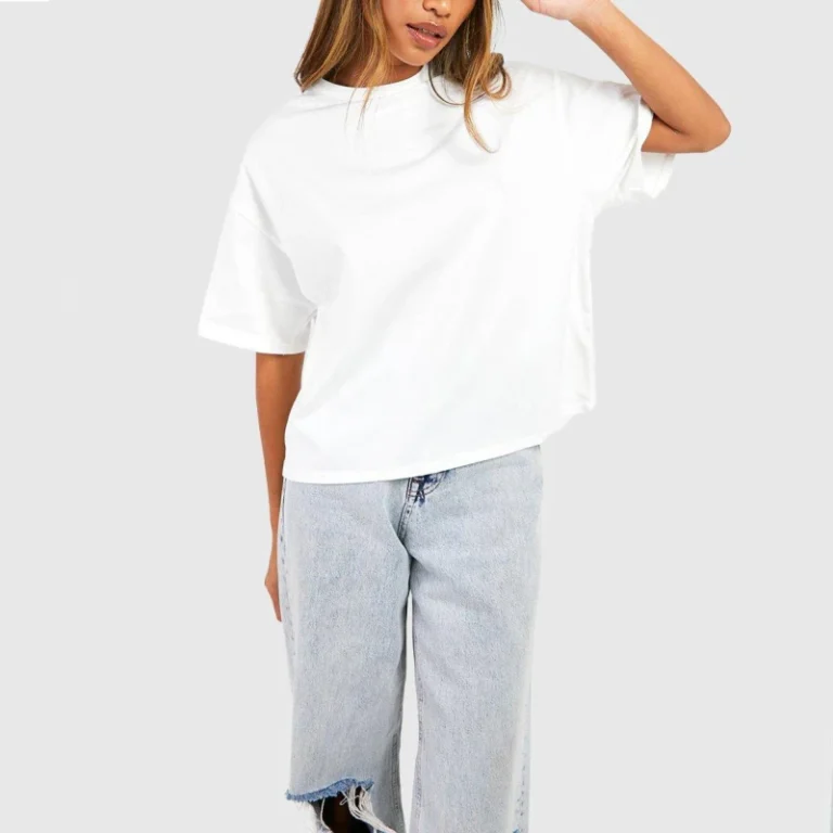 Fashion-Summer-Oversized-Boxy-Fit-Full-Cotton-Womens-T-shirts-Custom-Casual-Short-Sleeve-Crew-Neck-T-shirts-for-Women