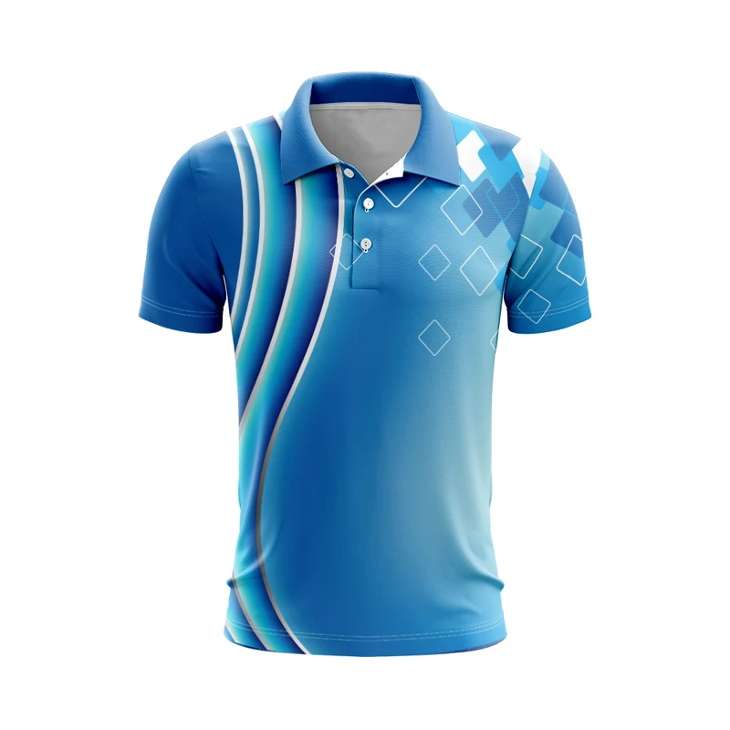 Fashion-Work-Uniform-Unisex-Logo-Mens-Short-Sports-T-shirt-Golf-Polo-T-shirt