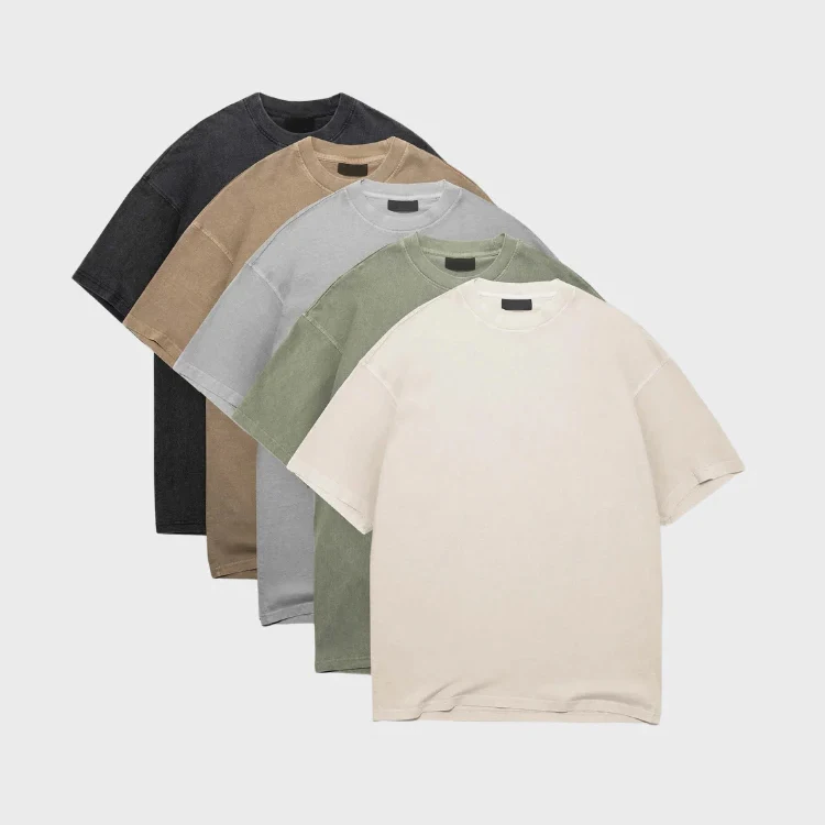 Fit-Wash-T-Shirt-for-Men-Short-Sleeve-Tshirt-Top-Organic-Cotton-Mens-T-Shirt-Sustainable-O-Neck-Tshirts-Custom-Mens-Clothes