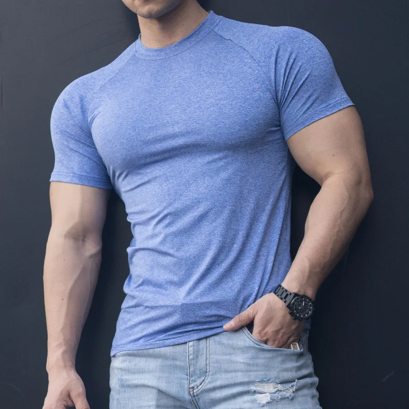 Fitness-Polyester-T-shirt-Quick-Dry-Breathable-Anti-shrink-Compressed-Gym-T-shirt-Men