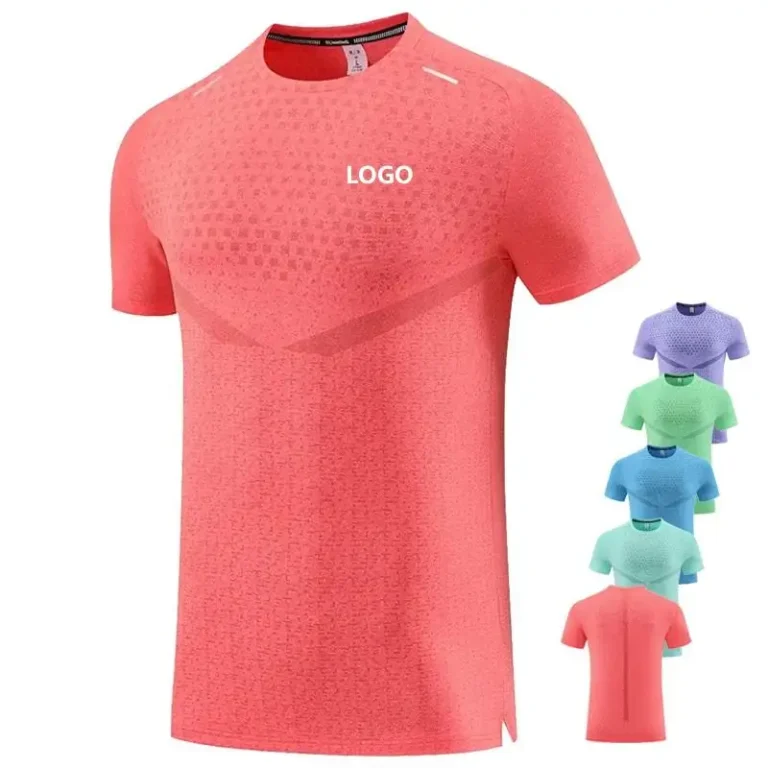 Fitness-T-Shirt-Custom-Logo-90-Polyester-10-Spandex-Sportswear-Gym-Marathon-Running-Short-Sleeve-Men-Training-Wear