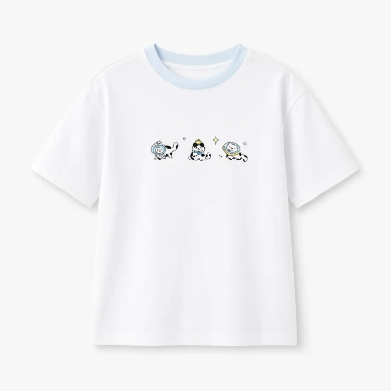 Girls-Letter-Print-T-Shirt-Cotton-Blend-Breathable-Quick-Dry-Summer-Casual-Kids-Daily-Wear-Tee