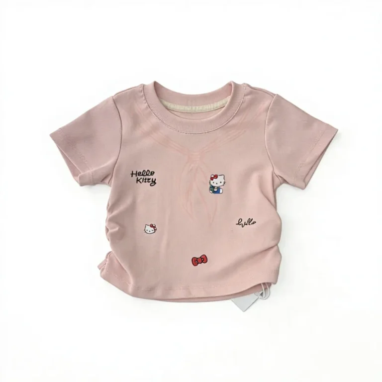 Girls-T-Shirt-Cotton-Short-Sleeve-Cartoon-Print-Kids-Summer-Casual-Tops-Children-Clothing