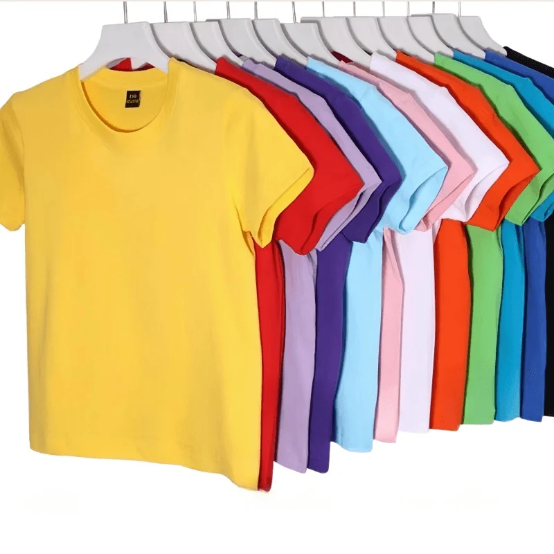 Girls-Toddler-Short-Sleeve-T-shirt-Printed-Tees-200g-100-Coton-High-Quality-Unisex-Tee-Shirts-for-Kids-Group-Clothing-Custom