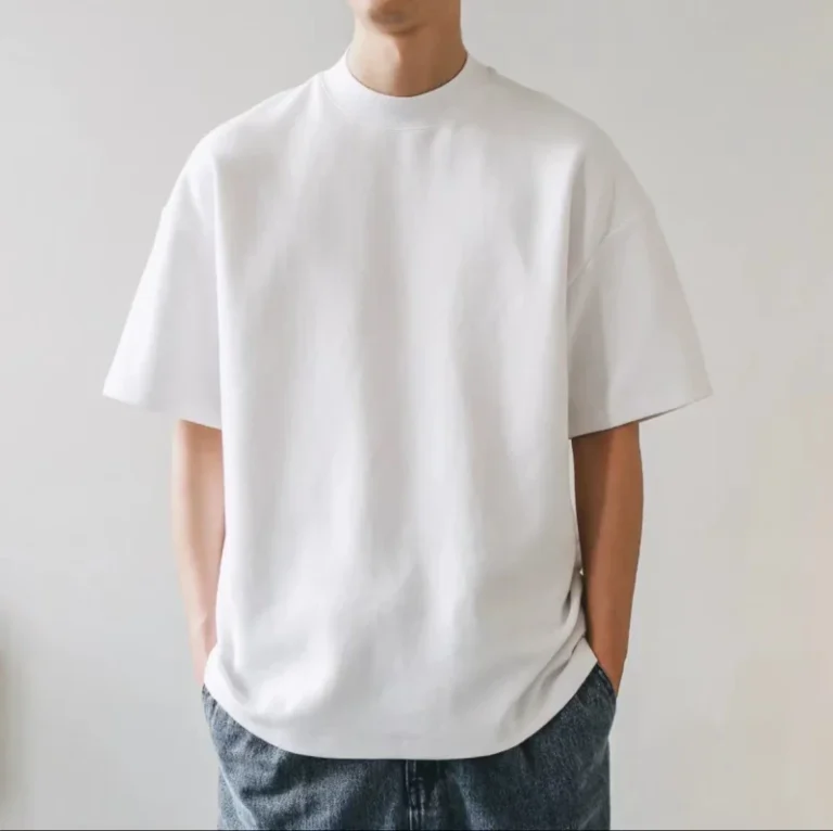 Grams-100-Organic-Cotton-T-Shirts-for-Men-Oversized-Drop-Shoulder-Heavyweight-Custom-Logo-Printed-High-Quality