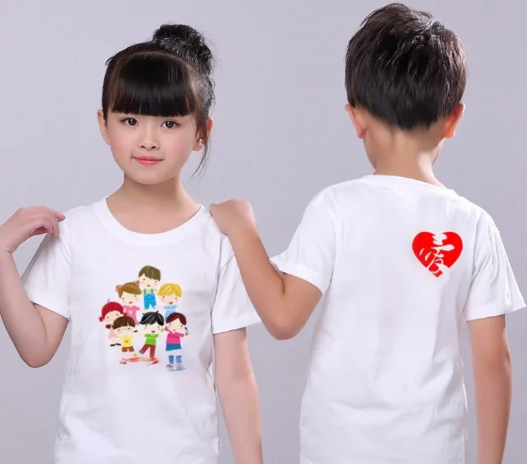 Graphic-Oversized-White-180gsm-Tee-Children-T-Shirts-Kids-Girls-Boys-Cotton-T-Shirt-for-Children