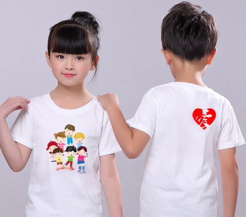 Graphic-Oversized-White-180gsm-Tee-Children-T-Shirts-Kids-Girls-Boys-Cotton-T-Shirt-for-Children