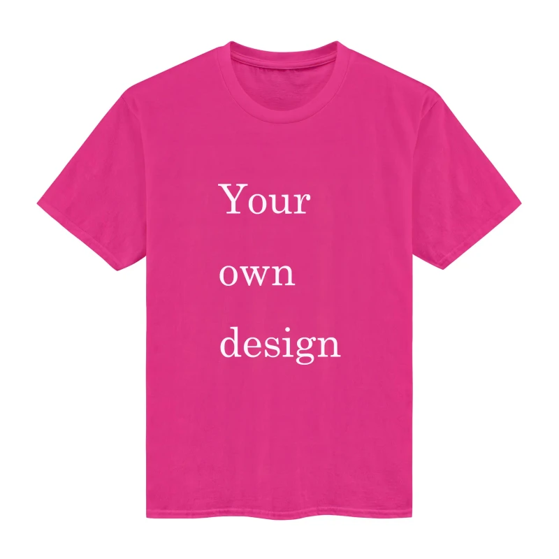 Graphic-Tshirt-Women-Graphic-Oversized-Tshirts-Women-T-Shirts-Unisex-Plain-100-Cotton-Hot-Pink-Shirts