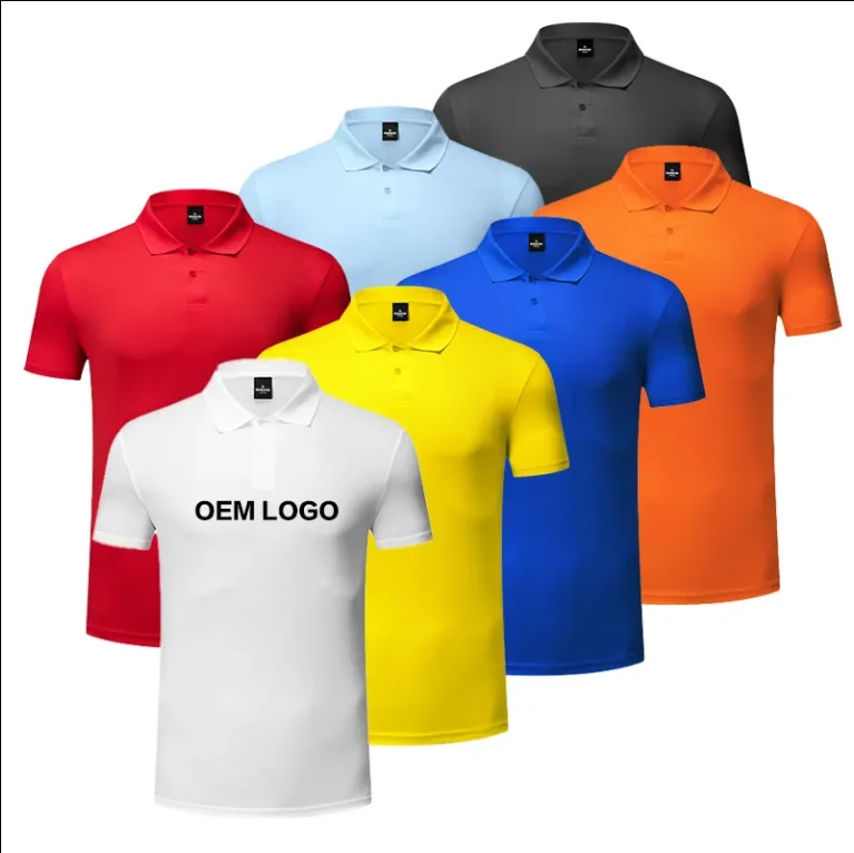 Gym-Golf-Polo-Shirts-100-Polyester-Breathable-Quick-Dry-Casual-Men-T-Shirts